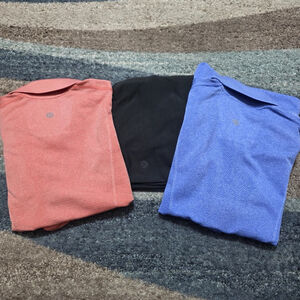 lululemon athletica Men's Polo Shirts - Coral, Black, Blue